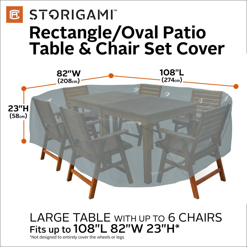Housse pour table de patio résistante à l'eau Ayvin
