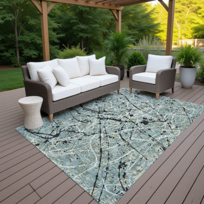 Machine Washable Indoor/Outdoor Jozwiak ACN2389 Abstract Rug
