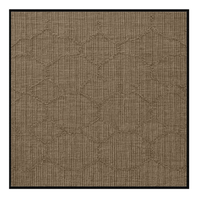 Tapis brun treillis lavable à la machine