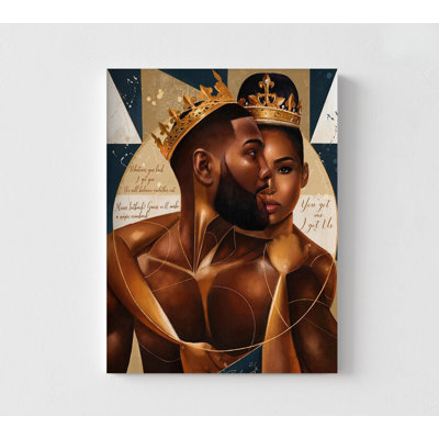 Protection par Salaam Muhammad, idée de décor de chambre à coucher pour très grand lit, impression de portrait multicentrique, idée de cadeau de mariage