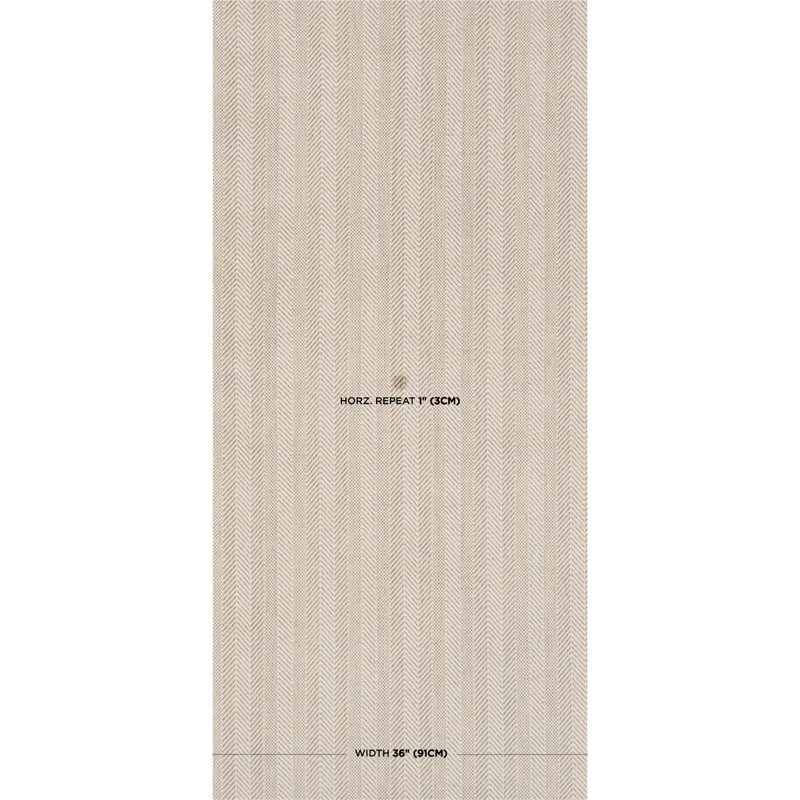 Zig Zag Paperweave Wallpaper, Flax