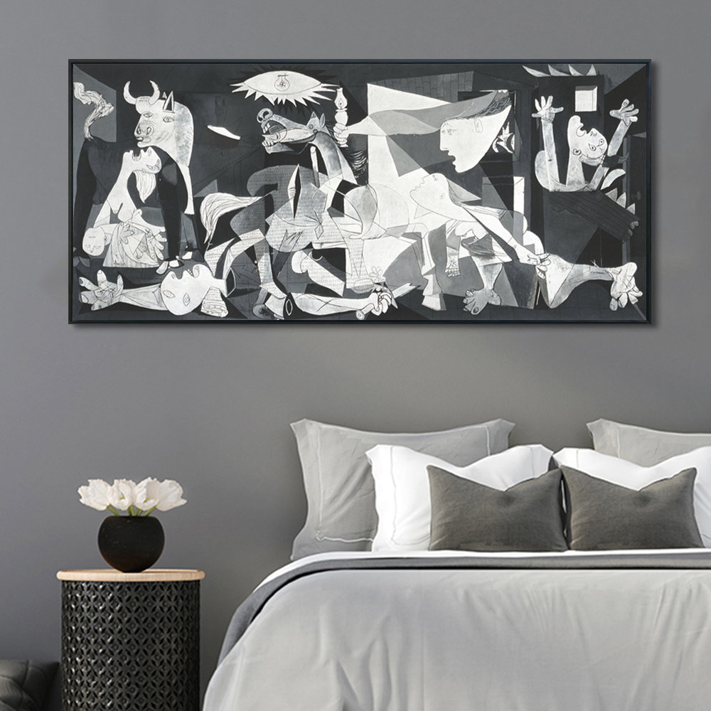 Vault W Artwork Guernica Framed On Canvas by Pablo Picasso Print