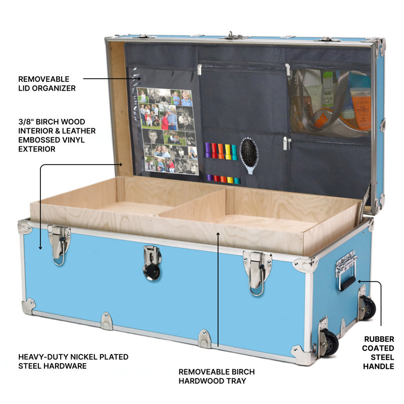Grand coffre de rangement Rhino, Bleu ciel