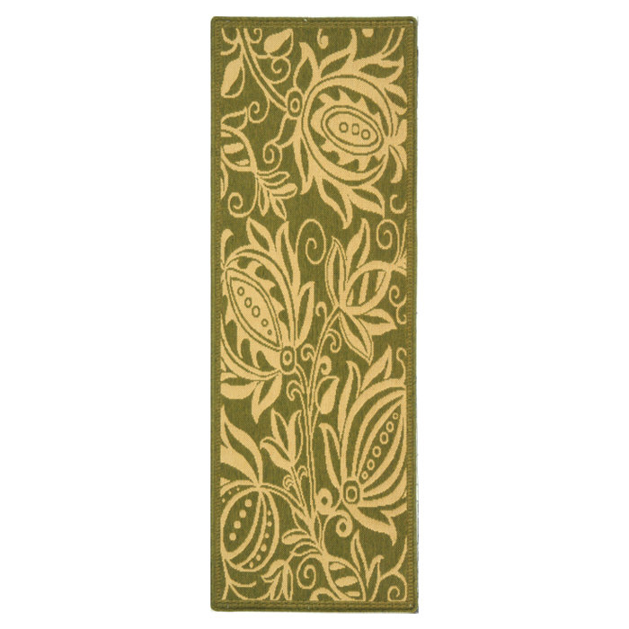 Marpain Performance Floral Indoor/Outdoor Area Rug, Rectangle 2' x 3'7"