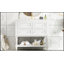 Armoire de meuble-lavabo 36 po avec lavabo encastré en céramique, 4 tiroirs et structure en bois massif pour salle de bain moderne-328444419