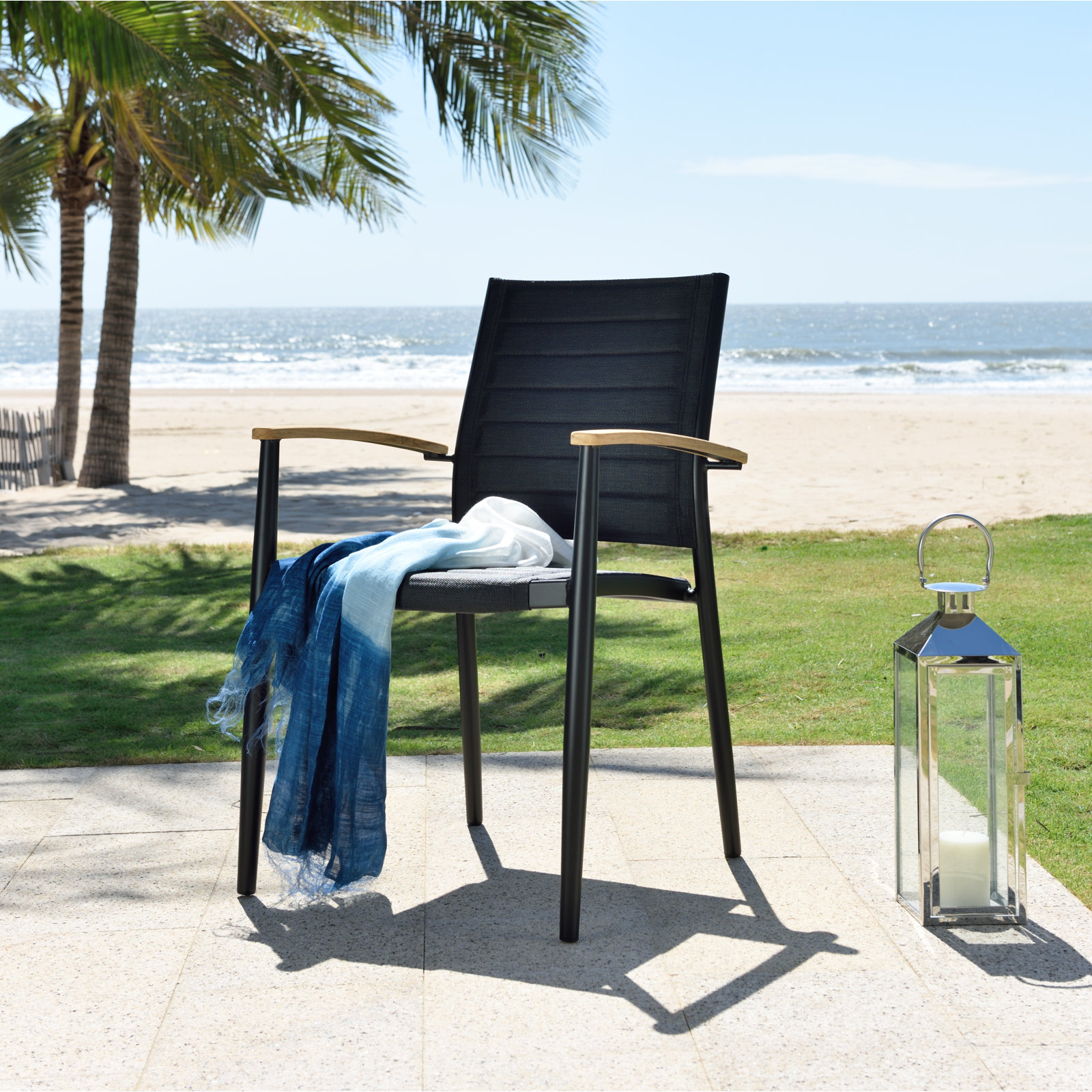 Cenka 87" Teak Patio Dining Set