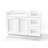 Disar 45'' Single Bathroom Vanity With Drawer Right Base Only-111530665