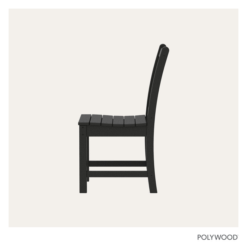 Chaise d'appoint de jardin Lakeside POLYWOOD, Noir