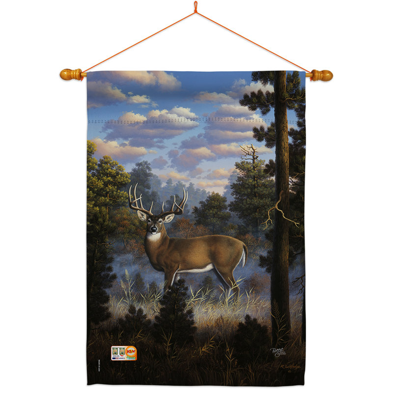 Polyester décoratif à 2 faces 40 x 28 po Morning Light impressions Ensemble de drapeaux