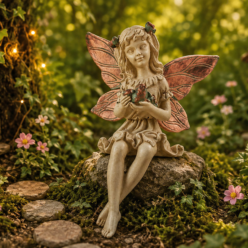 Ash Fairies Weather Resistant Resin Garden Statue
