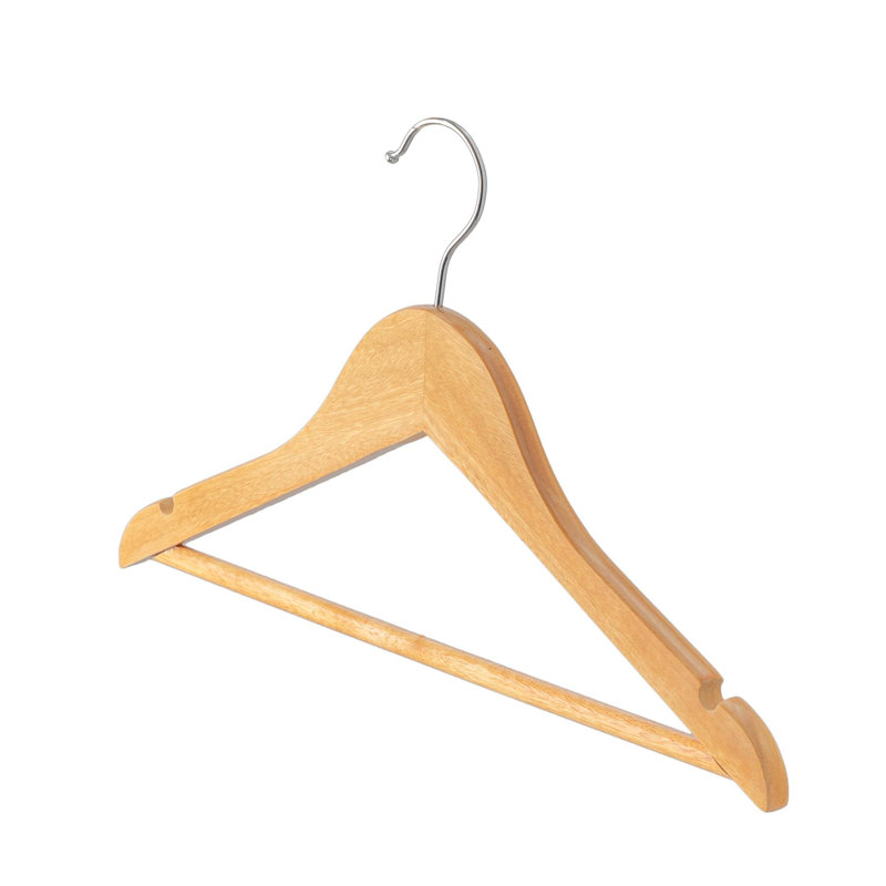 Harbour Housewares - Strong Children's Clothes Hangers - Set of 10, Brown