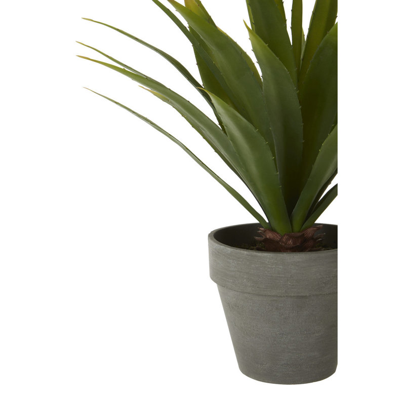 58cm Faux Agave Plant in Stone Pot