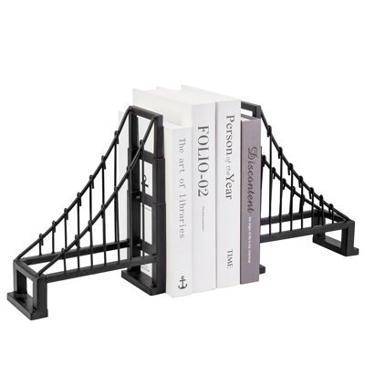 Decorative Bridge Sculpture Metal Bookends