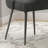Milin Modern Dining Chairs Set of 2, Iron Legs & Curved Backrest-332688528-332688494