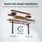 55" Electric Height Adjustable Standing Desk With Drawers,Home Office Desk with Large Monitor Shelf-114195175-114573510