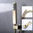10Inch Shower System, Rain Faucet Exploring, Brushed Gold Stainless Steel, Balanced, 3 Alternating, , Wall Mounted Fastidiously Masking, Clinging-125036381
