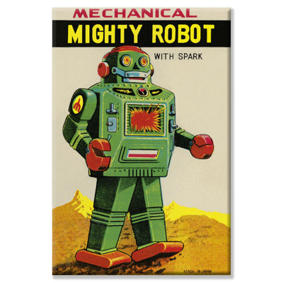 Mechanical Mighty Robot Vintage Advertisement on Wrapped Canvas