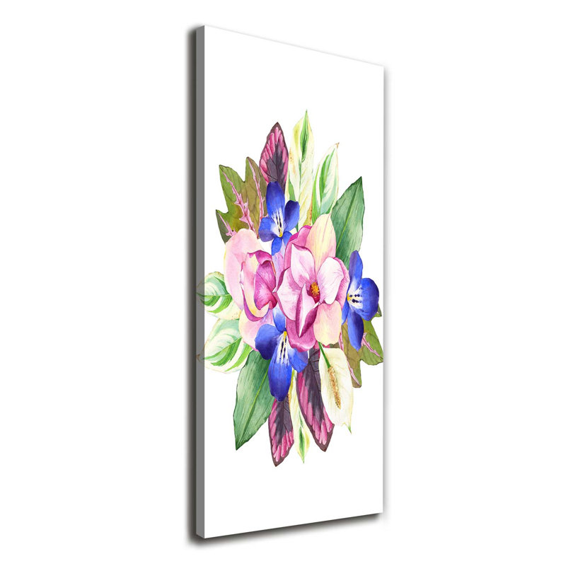 Bouquet Of Flowers - Wrapped Canvas Print