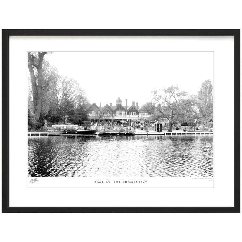 Bray, On The Thames 1929 - Single Picture Frame Print, 45cm H X 60cm W x 2cm D