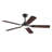 Cissline 52" Modern Black 5-blade Ceiling Fan with Light Kit and Remote for Bedroom/Living Room
