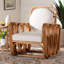 Carrin Bohemian Light Honey Rattan Arm Chair