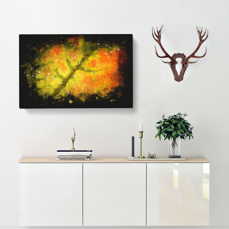 The Leaf Of A Sycamore Tree - Wrapped Canvas Print, 40cm H x 60cm W x 3cm D
