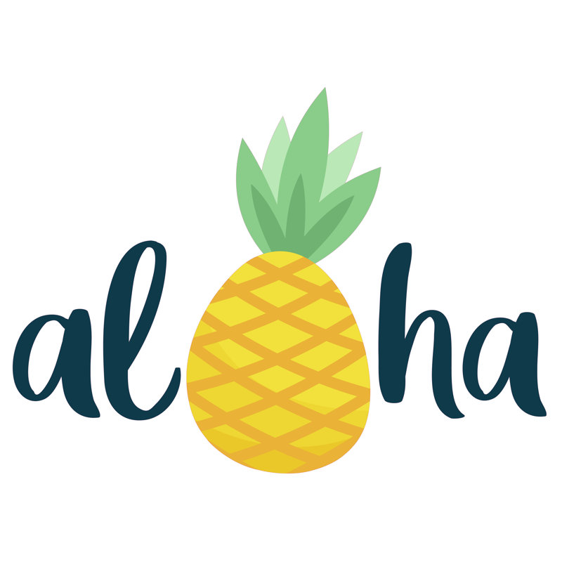 Adhésif décoratif Aloha, H 20 po x l 14 po