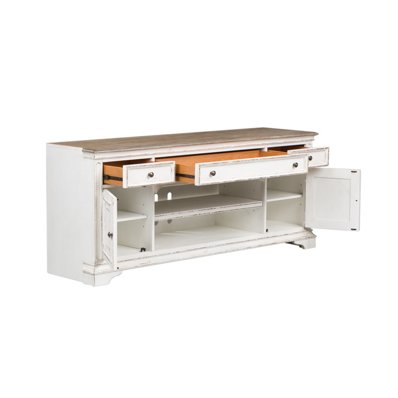 Trotta Entertainment Centre w/ Piers & LED Lighting