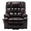 Fauteuil inclinable électrique à double moteur extra large de 101 cm (39,8 po) avec massage et chauffage, coussin lombaire-1574478182