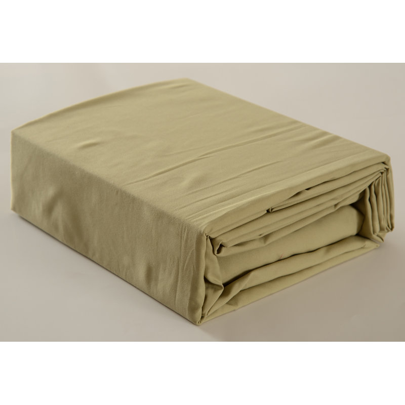 Ensemble de draps , Lit simple, Olive pâle