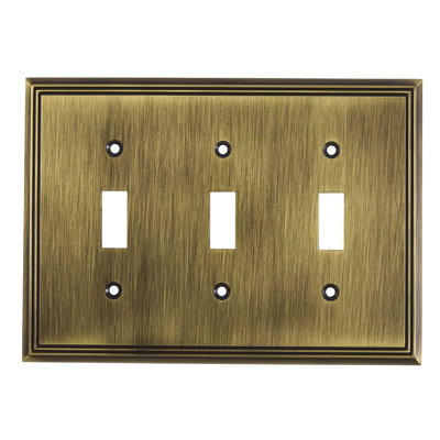 3-Gang Toggle Light Switch Wall Plate