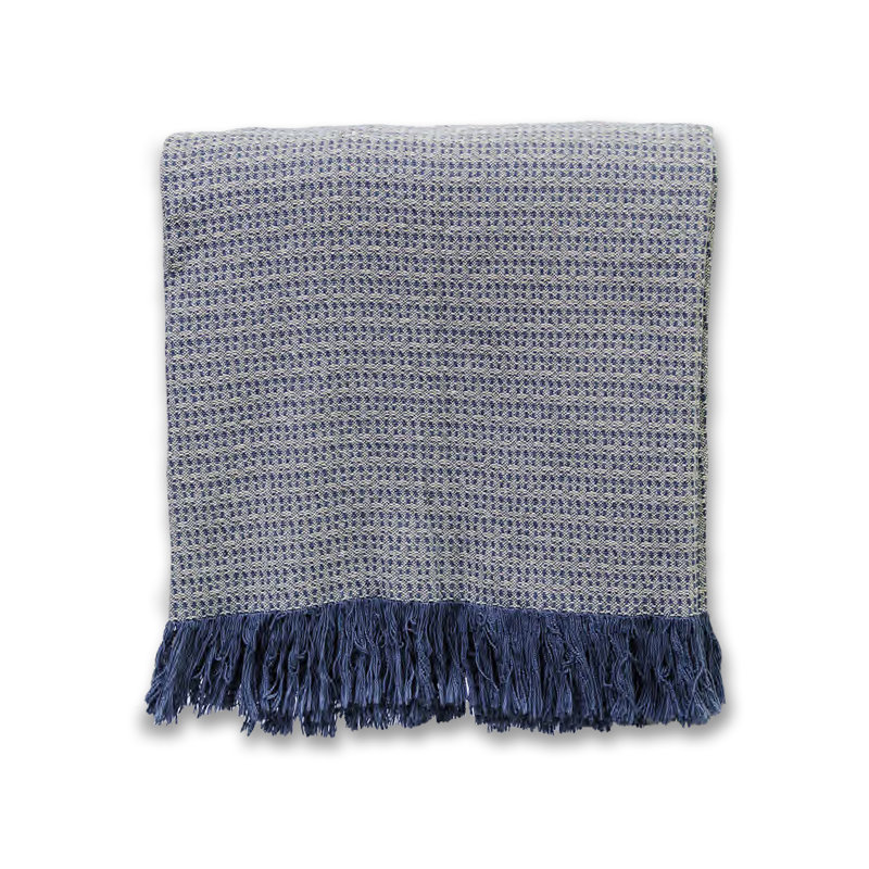 Jeté tissé 46 x 67, Bleu 1