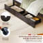  Lit plateforme simple en bois massif avec 4 tiroirs de rangement, pour enfants, adolescents, espresso-587188336-587188300