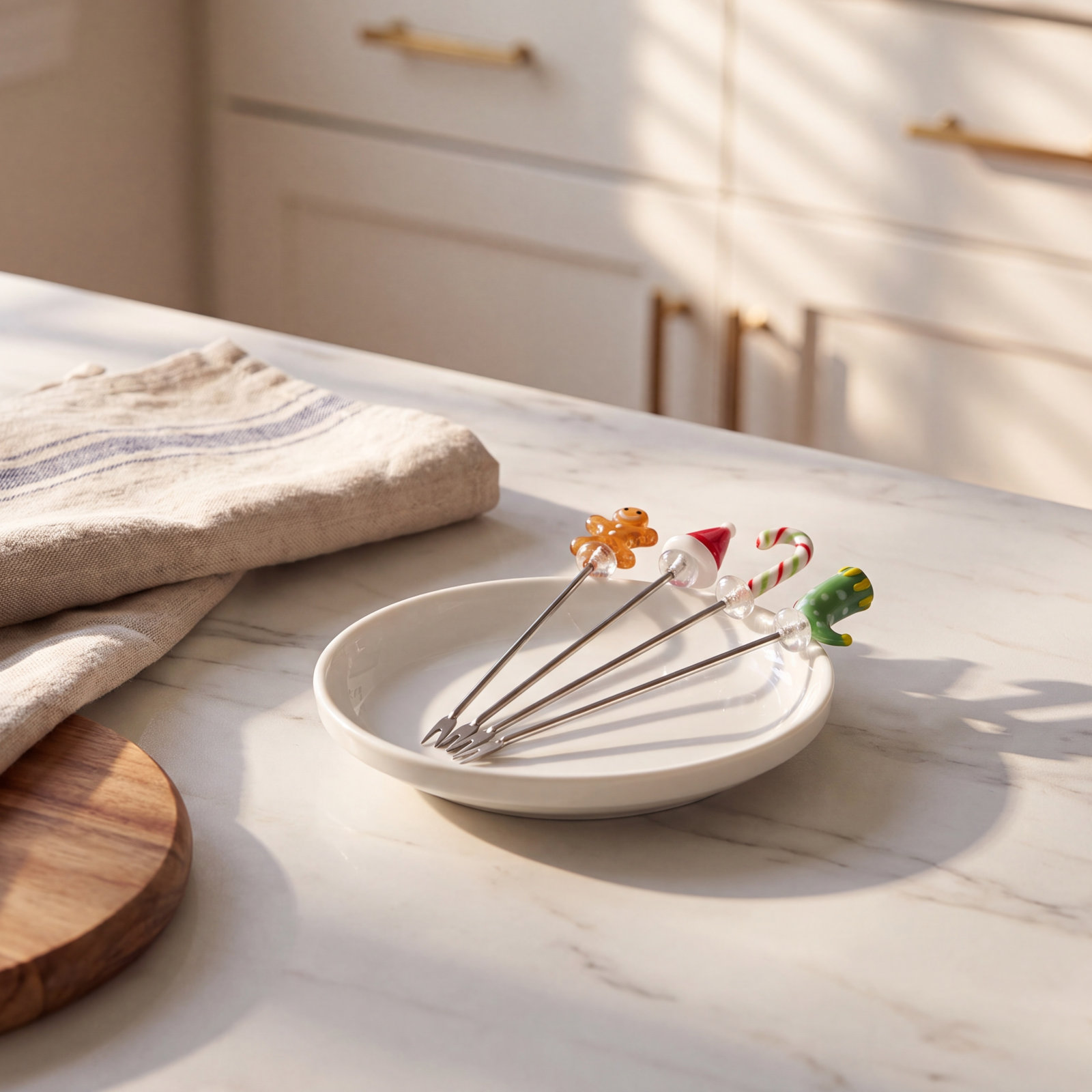 4-Piece Stainless Steel Appetizer Picks