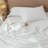 Moomee Striped Flat Sheet 100% Washed Cotton Linen Like Textured Breathable Lightweight-126119795-125894530