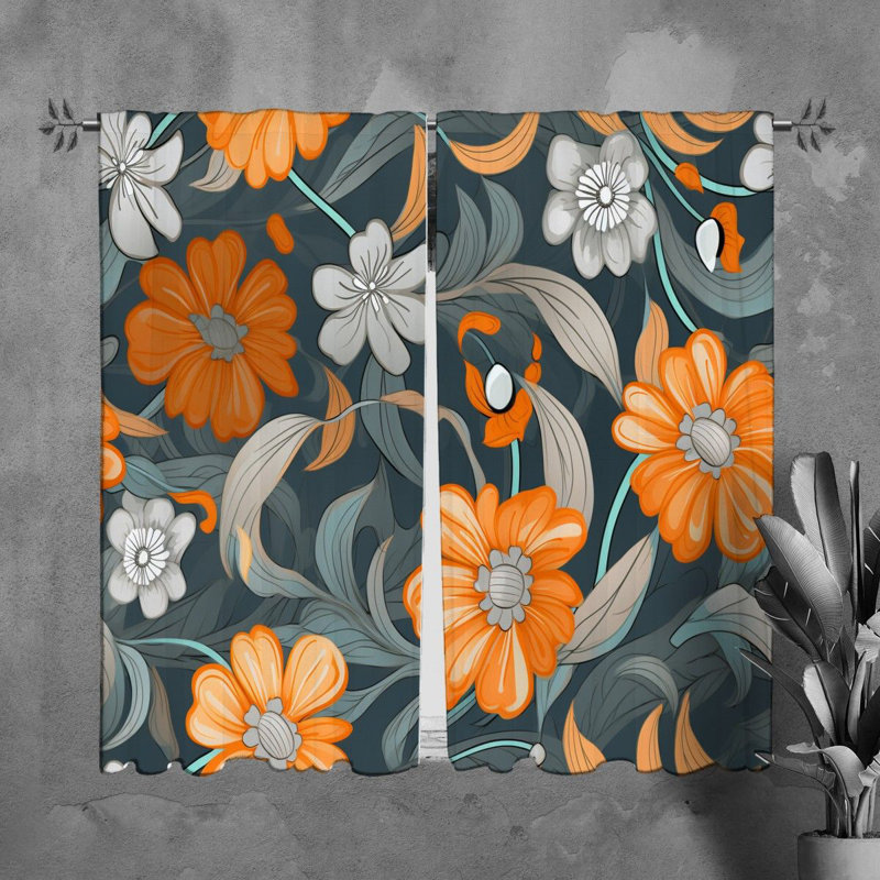 Paire de rideaux obscurcissant en polyester Nagi, L 40 po x L 82 po