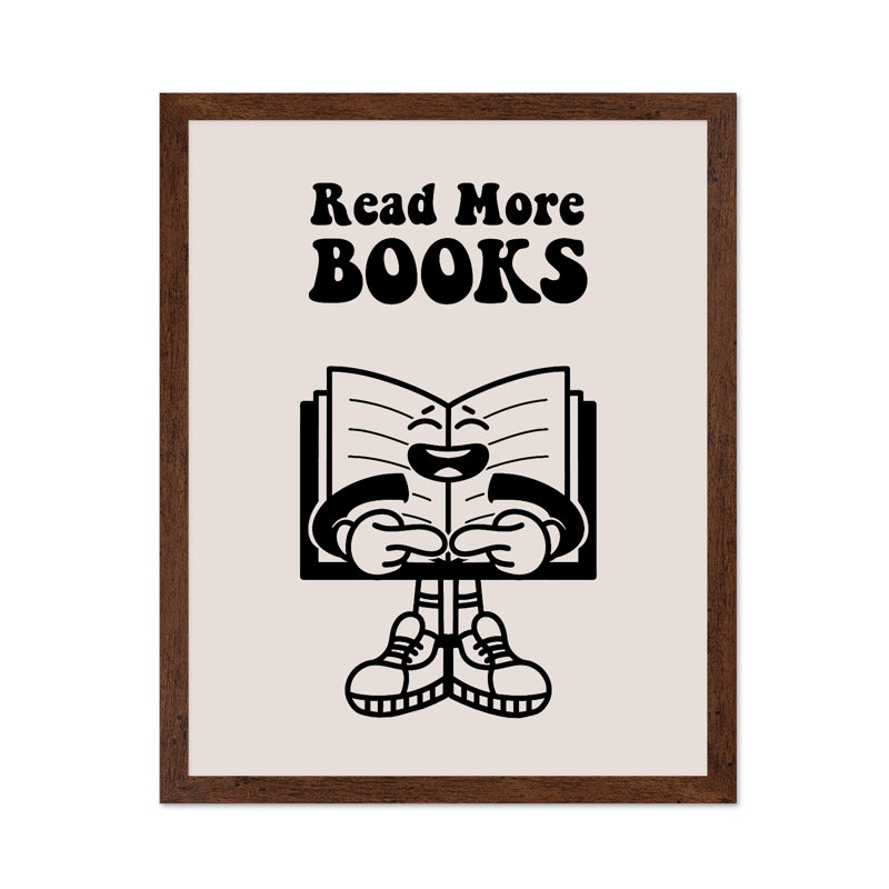 En savoir plus Livres No1, Affiche, H 18 po x l 24 po, Encadrement brun