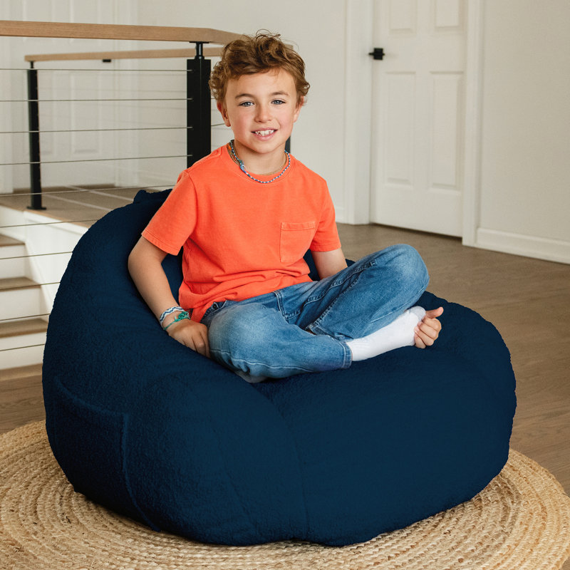 Fauteuil à billes Big Joe Cloudberry, Bleu foncé, Enfants
