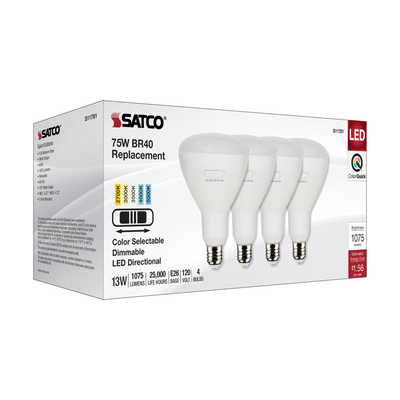 13 Watt White LED Bulb