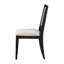 De 2 chaises de salle à manger avec assise rembourrée en gris et noir - base en contreplaqué pour une durabilité de 19 pouces de hauteur. Élégant revêtement de la pièce 2, tissu, 19 po de hauteur, tissu