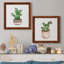 Boho Greenery III - ensemble de 2 peintures sur toile encadrées-563324418-563324430