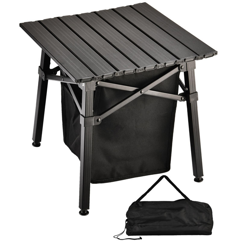 Table d'appoint en aluminium, Noir, noir, noir, noir