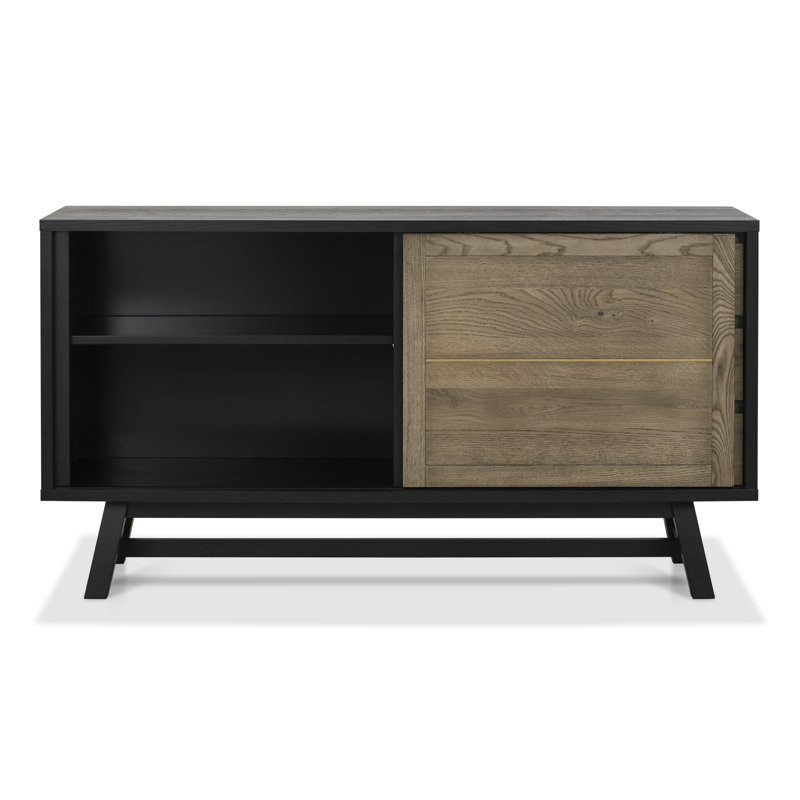 Debhora 160cm Sideboard, Weathered Oak/Peppercorn