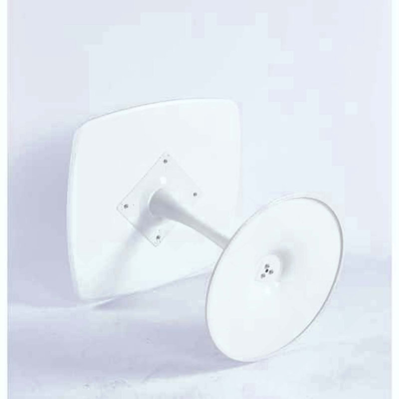 Table carrée Tulip pour 2-3 personnes, petite table de salle à manger avec base en métal, table de cuisine moderne pour petit espace, appartement, bistro, café, bureau et salon, plateau en panneau de fibres à densité moyenne