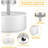 3-Light Semi Flush Mount Ceiling Light Fixture, Drum L...