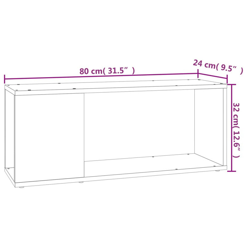 Gorav TV Stand for TVs up to 32", Concrete Grey