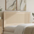 Tête de lit double / grand cannelée 65W avec ensemble de 2 tables de chevet, mobilier de chambre