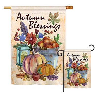 Rowling Double Sided Polyester Thanksgiving Flag Set