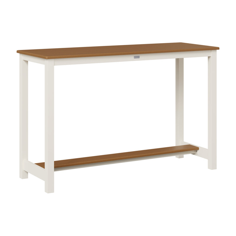 Berlin Gardens Balcony Aluminum Counter Height Table, Cedar, 38.5" H x 60" W x 22" D
