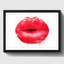 Red Lips Kiss - Wall Art-23742051-23742052